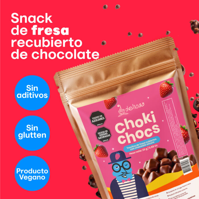 CHOKI CHOCS FRESA 25 g - Imagen 4