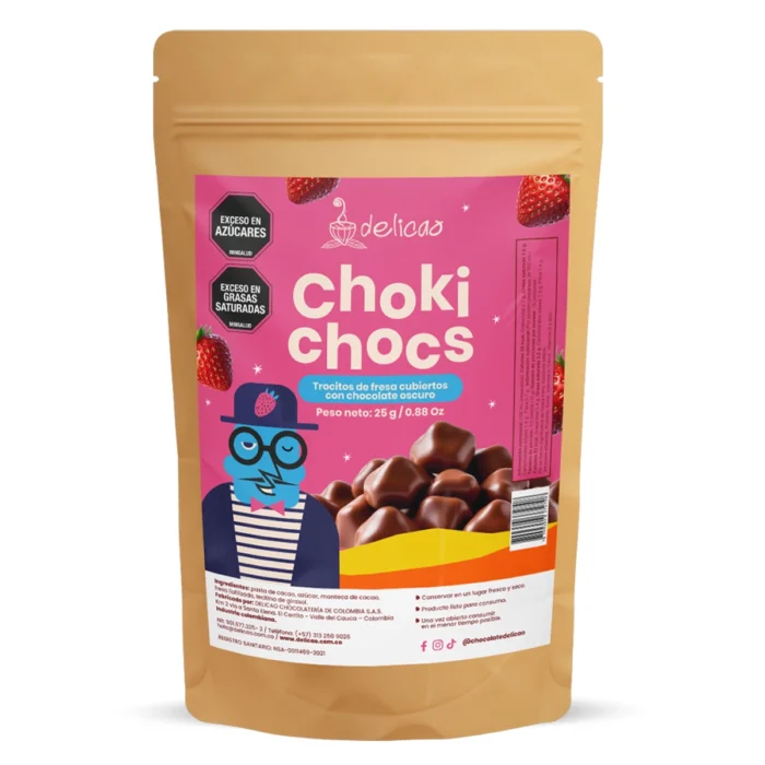 CHOKI CHOCS FRESA 25 gr - Imagen 1