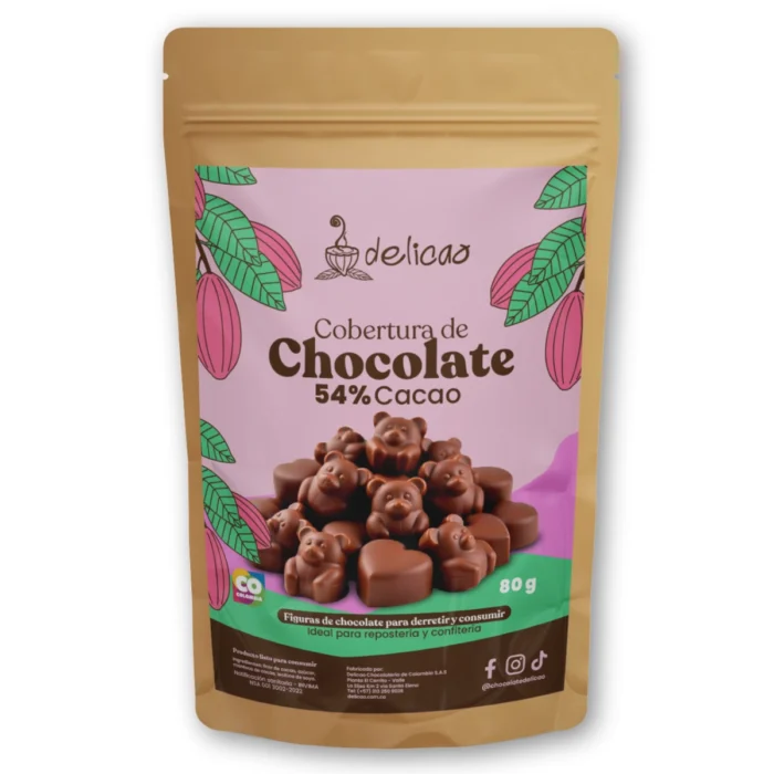 COBERTURA CACAO 54% 80 g - Imagen 1