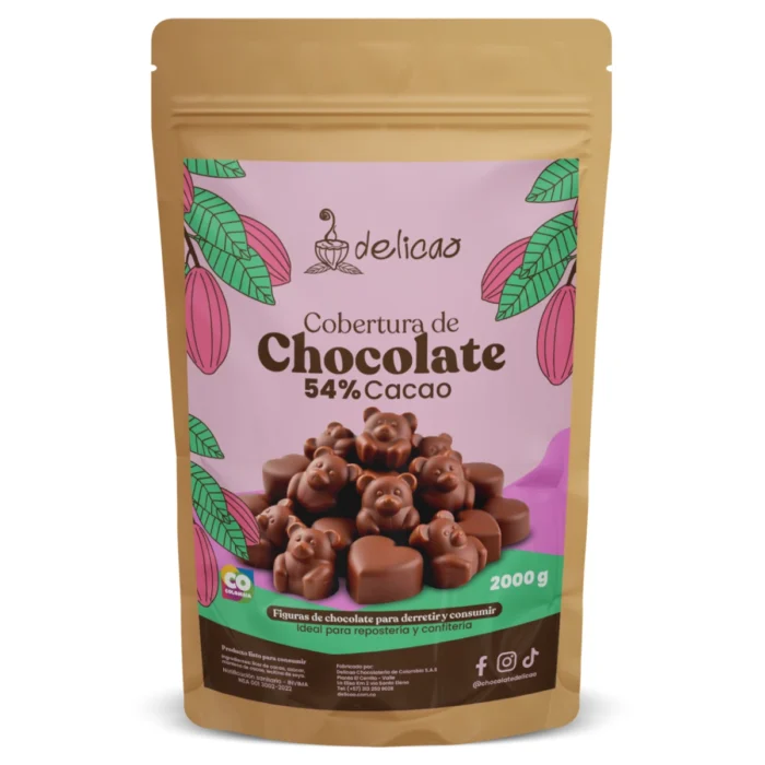 COBERTURA CACAO 54% 2000 gr - Imagen 1