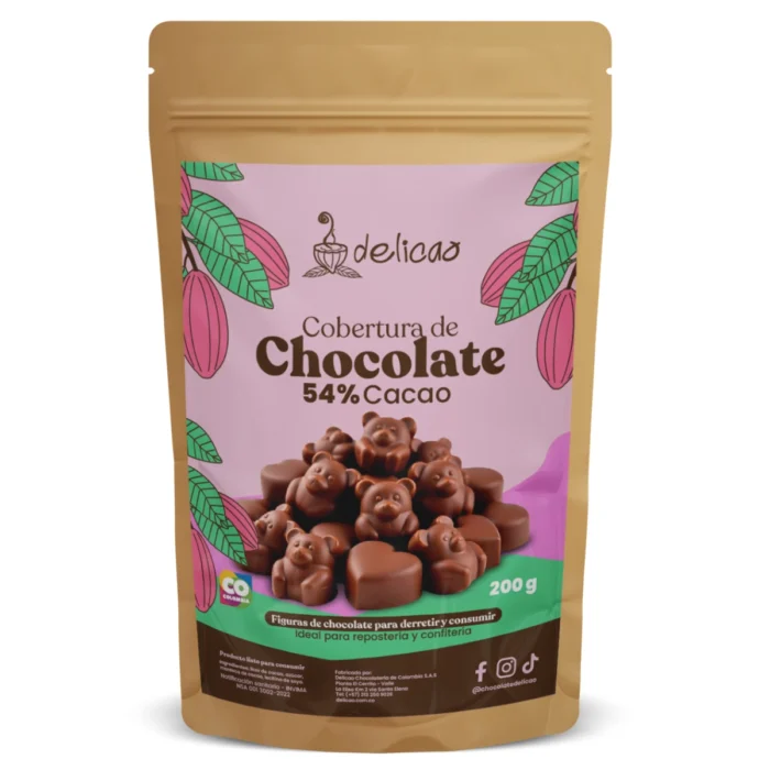 COBERTURA CACAO 54% 200 gr - Imagen 1