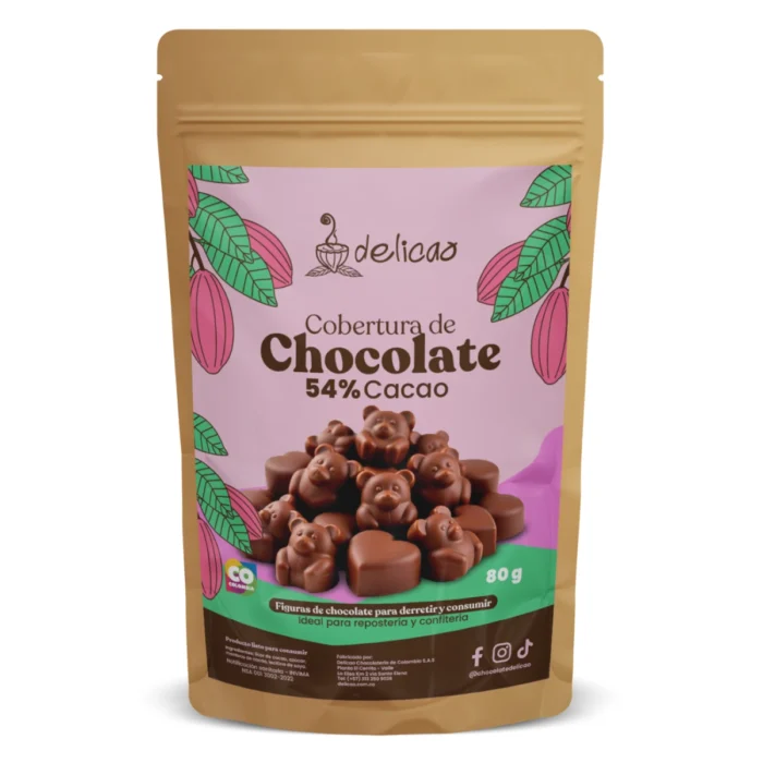 COBERTURA CACAO 54% 80 gr - Imagen 1