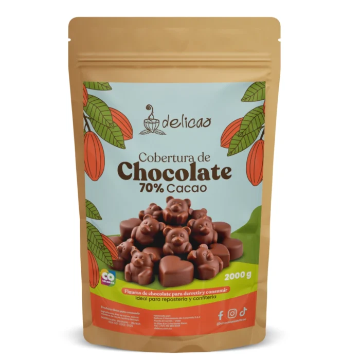 COBERTURA CACAO 70% 2000 gr - Imagen 1