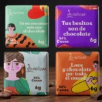 BARRAS DE CHOCOLATE 54% - PACK x 4 - Imagen 2